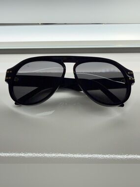 Dior Black Sunglasses with Dark Smoke Lenses